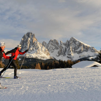 Langlaufen in den Dolomiten