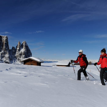 Schneeschuhwandern auf der Seiser Alm